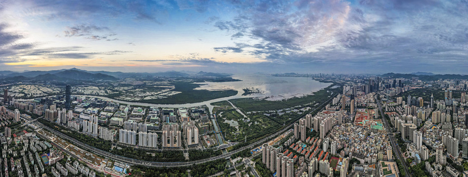 广东深圳福田都市风光