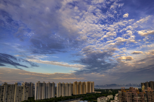 广东深圳福田都市风光