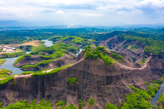 航拍湖南郴州高椅岭景区