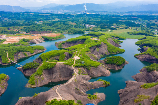 航拍湖南郴州高椅岭景区