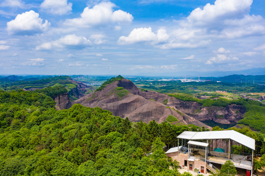 航拍湖南郴州高椅岭景区