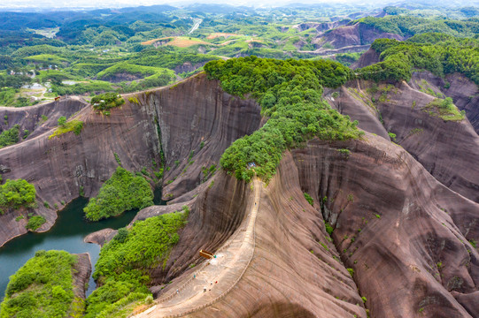 航拍湖南郴州高椅岭景区