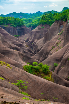 航拍湖南郴州高椅岭景区