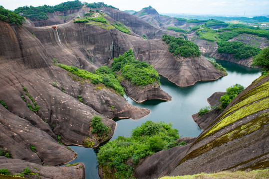 航拍湖南郴州高椅岭景区