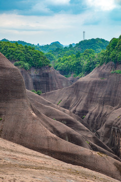 航拍湖南郴州高椅岭景区