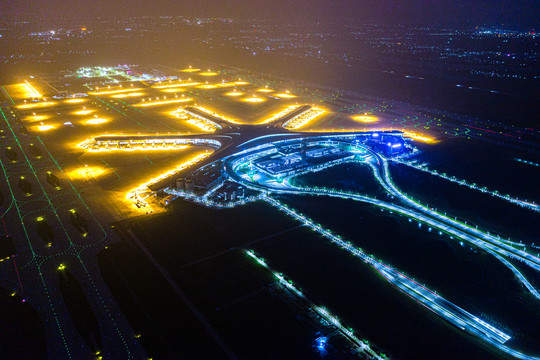 胶东机场夜景