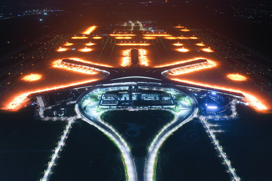 胶东机场夜景