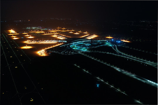 胶东机场夜景