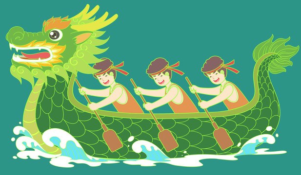 龙舟中国传统节日素材龙船