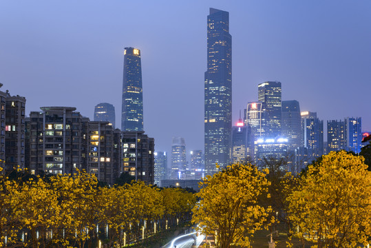 广州城市夜景