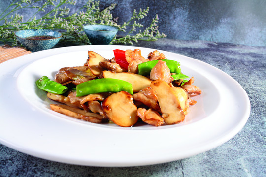 鸡腿菇炒肉