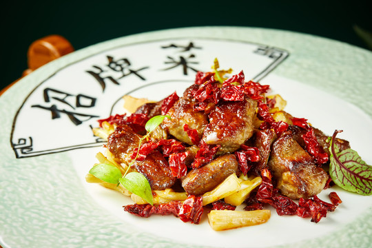 爆雪花牛肉
