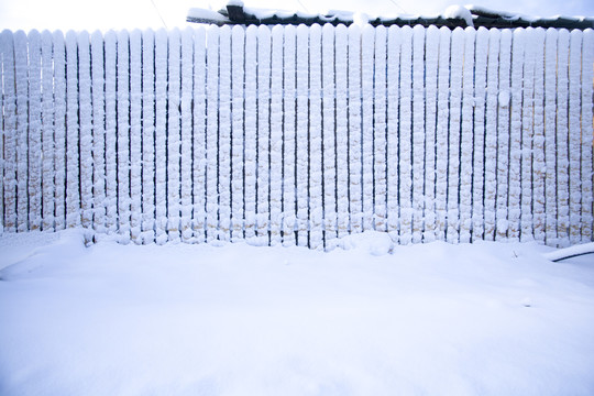 大雪过后板杖子
