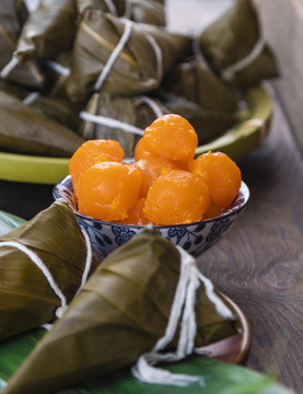 端午节美食粽子咸鸭蛋