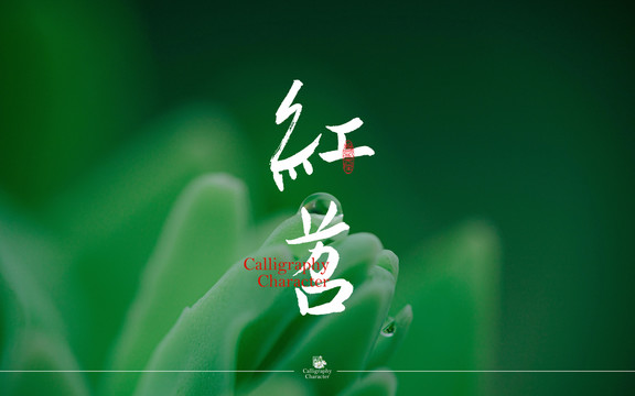 红苕书法字