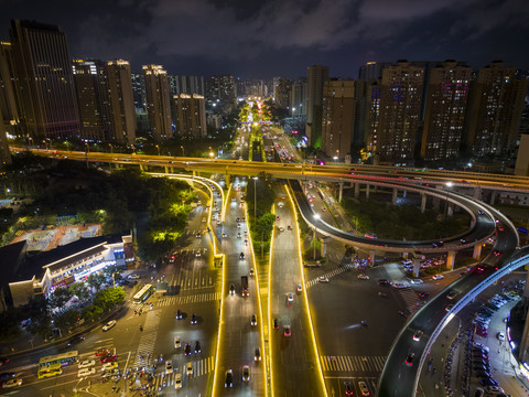 海口南大桥夜景