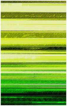 绿色线条抽象画