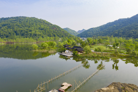 杭州西湖区铜鉴湖二期航拍