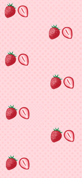 美味草莓手机壁纸