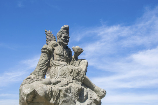 济公石雕像