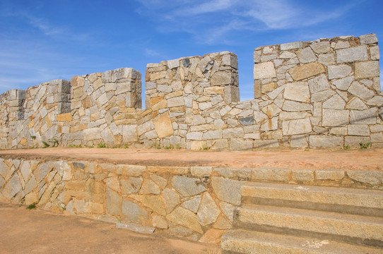 花岗岩城墙建筑