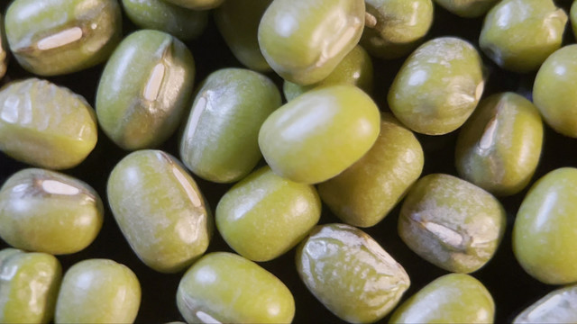 微距绿豆去暑中暑杂粮