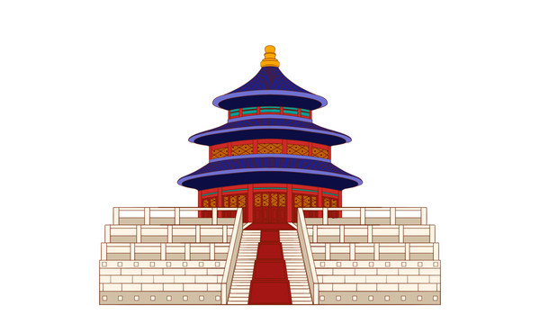 北京故宫古建筑免抠素材天坛