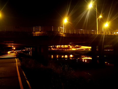 公明茅洲河夜景