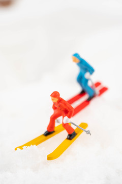滑雪微距人