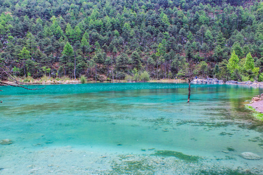 蓝月谷玉液湖