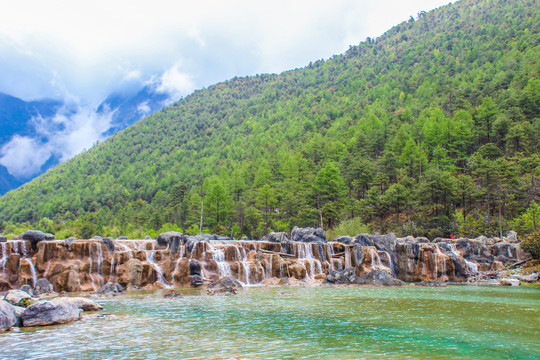 蓝月谷玉液湖