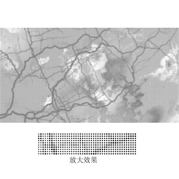 圆点镂空线条