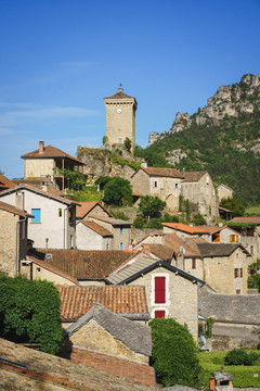 法国中世纪小镇街道景观