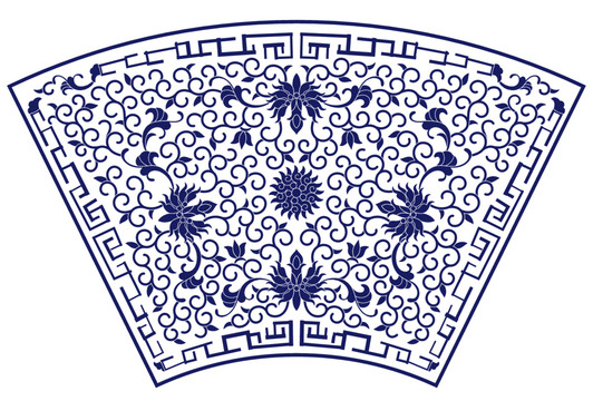 青花缠枝纹