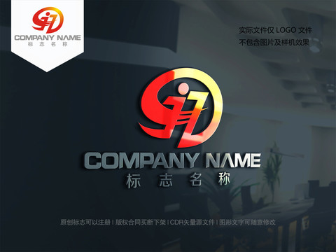 字母JZ设计logoZJ