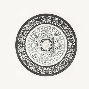 尚方镜古代青铜器拓片