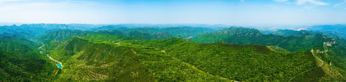 仰天山全景