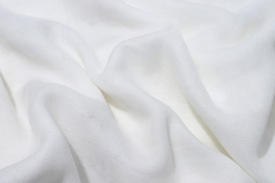 柔软白色棉布材料背景