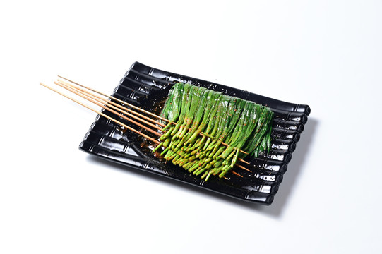 碳烤韭菜串