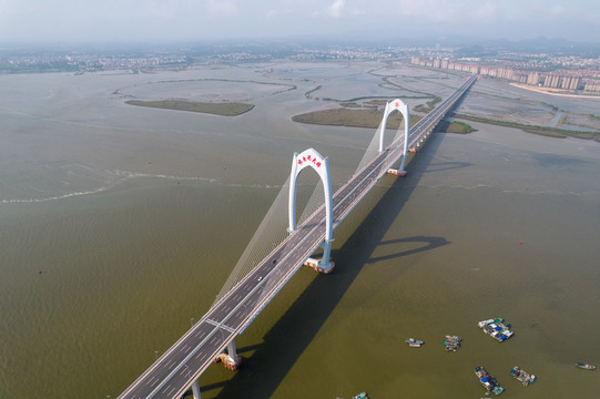 水东湾大桥鸟瞰航拍