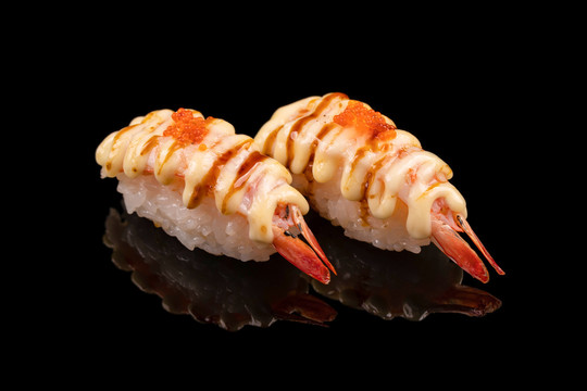 火焰熟虾寿司