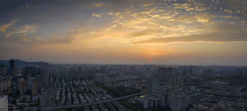 浙江杭州市拱墅区朝晖地区风光