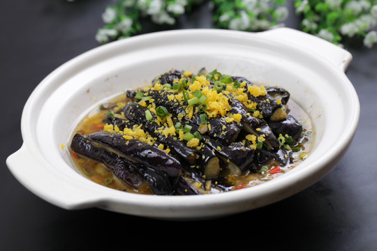 蛋黄茄子煲