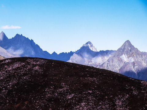 康定莲花山旅游风景