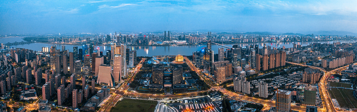 钱江新城城市阳台全景