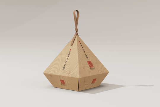 中国风粽子包装样机