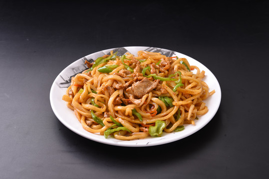尖椒肉丝炒面