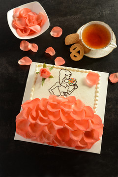 鲜花蛋糕生日蛋糕