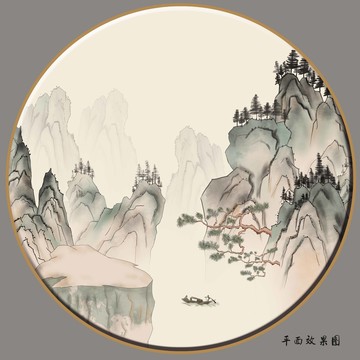 禅意山水画