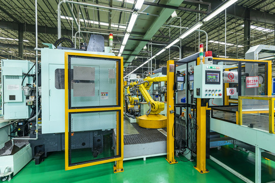 加工中心自动化机械臂生产